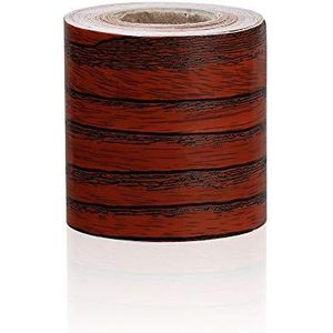Behangranden zelfklevend, Zelfklevende PVC waterdichte houten marmeren plint sticker veelkleurig 5-12cmx5m(Dark Brown3,12cm x 5m)