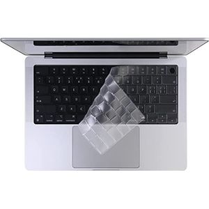CASEDAO Keyboard Cover for 2022 New MacBook Air 13.6 inch with M2 Chip A2681,2022 2021 MacBook Pro 16 A2485 M1 Pro/M1 Pro,MacBook Pro 14 M1 Pro/M1 Max Chip A2442 Keyboard Skin - Clear
