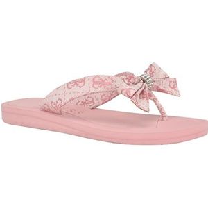 GUESS Tuta Teenslippers voor dames, Medium Roze Logo 661, 9 UK