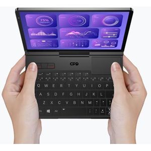 GPD Pocket 4 (AI 9 HX370) – ultra mobiele pc van aluminium met Windows 11, 8,8 inch Ultra HD-display, 180° draaibaar, Ryzen AI 9 HX370, RAM 32 GB LPDDR5x, SSD NVMe 2 TB, Wi-Fi 6E, Ethernet 2.5G