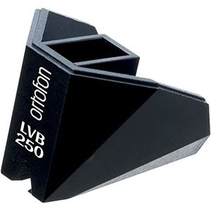 Ortofon Stylus 2M Black LVB 250 - Nude Shibata Diamant | naalddrager van borium | geschikt voor de Ortofon 2M Bronze, Ortofon 2M Black & Ortofon 2M Black LVB 250 | zwart