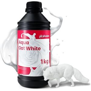 Phrozen Aqua Standard 3D Printer Resin | 405nm Standaard Hars voor LCD/MSLA/DLP Printer | Lage viscositeit, gemakkelijk te printen hars - Haver Wit (1kg)
