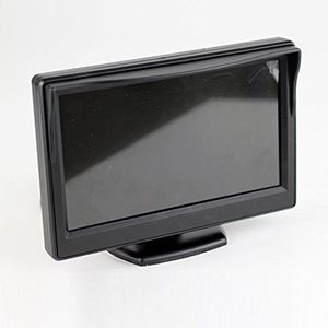 CoCar 10,9 cm (4,3 inch) auto dashstand monitor TFT LCD voor achteruitrijsysteem achteruitrijcamera frontcamera DVD mediaspeler veiligheid rijden 2 RCA-cinch-kanaal