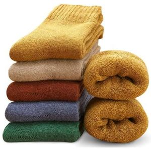 MOSOTECH Warme Wintersokken voor Dames, 5 paar Dikke Thermische Sokken voor Koud Weer, Maat 35-42