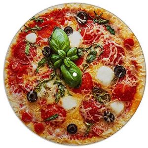 Next Ferry - Slipmat - Pizza - Platenspeler mat van vilt - Slipmatten voor DJ's - Platenschaal voor alle draaitafels - gedrukt in Duitsland