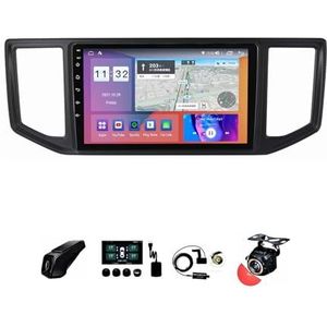 BOJONTN 22,9 cm (9 inch) Android 12 Autoradio 2 DIN voor VW Crafter 2017-2021 met achteruitrijcamera, stuurwielbediening, Bluetooth, GPS, Navi CarPlay, draadloos (grootte: S400 4 64G)