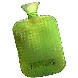 OIFAODAO, Dikke warmwaterflessen Winterwaterverwarmingszak Langdurige menstruatiewaterverwarmingszak met grote capaciteit,Warmwaterkruik(Green)