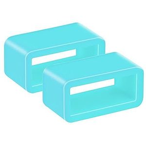 Taffstyle Horlogebandje, 2 stuks, reservelussen voor horlogebandjes, turquoise, 14mm | Kinder | Little