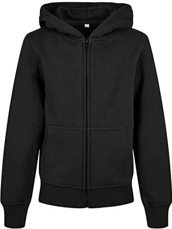 Build Your Brand - Organic Basic Sweatshirt - Groen - Katoen - Rits