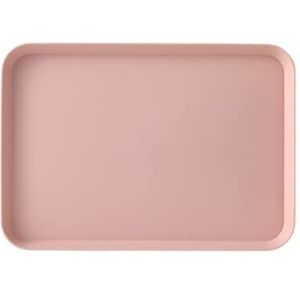 Molinka dienblad, rechthoekig, kunststof eetblad, serveerplaten, Fast Food Servier dienblad, dienblad voor horeca, restaurant, pub bar (S: 20 x 15 cm, roze)