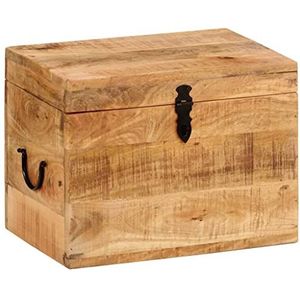 XGWKCNV Kasten & Opbergbox 39x28x31 cm Massief Hout Mango Opbergkisten