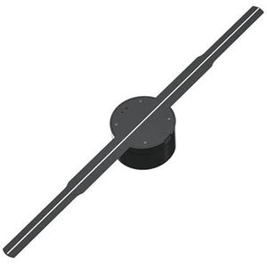 Holografische waaier, 3D-ventilator met hoes 50 cm 19,7 inch Wifi Led-bord Holografische lamp Speler Afstandsbediening 3D-ventilator Hologram Projector Licht Videoprojector(Only fan)
