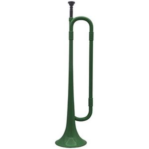 Koperen studententrompet Trompet Bb Buikspieren Plastic Jonge Pioniers Bugle Oproep Student Horn Kid Beginner Voor Messing Muziekinstrument Prestaties (Color : Green)