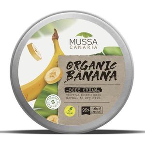 Mussa Canaria Veganistische bodycrème met Canarische Eilandbananenextract, zoete amandelolie en kokosolie Reisformaat - 70 ml