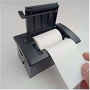 Draagbare Printer, Ingebed POS Ontvangstkaartjes Printer met interface RS232 / TTL 5V-9V 58mm Mini Thermal Planel-printer(Black RS232)