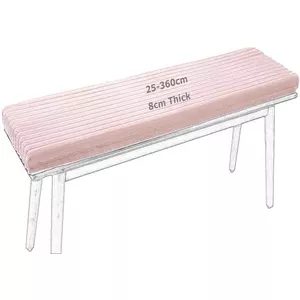Dik gewatteerd ligstoelkussen voor buiten, antislip vervangend zitkussen voor tuin, schommelstoel, bank, opvouwbaar chaise kussen, rood, 170 x 48 cm