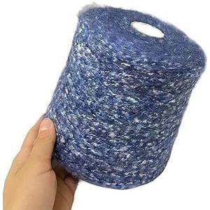 500g Color Dot Mohair Wool Thread for Hand Knitted Scarf Sweater Hat (Size : Sapphireblue)