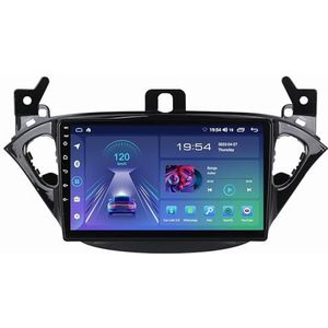 9 Inch Touchscreen Android 11 Autoradio Voor Opel Corsa (2015-2019) Draadloze Carplay Android Auto GPS Navigatie Wifi RDS DSP DAB Stuurbediening Spiegellink + Achteruitrijcamera(M500S - 8 Core 4+64G 4