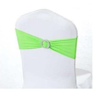 Stoel linten, Stoel Sjerpen, 100 stks/partij Spandex Bruiloft Stoel Cover Sjerp Bands Bruiloft Verjaardag Stoel Decoratie Bruiloft Banket Stoel Sjerpen Boog