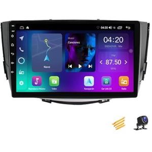 ZARAPLUS Android 14 2 DIN Bluetooth autoradio Touchscreen 9 inch voor Lifan X60 2011~2015 met achteruitrijcamera / GPS-navigatie / BT / stuurwiel afstandsbediening / multimediaspeler, NF2
