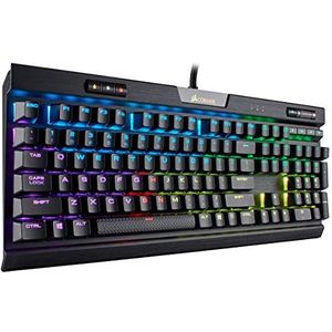Corsair CH-9109012-NA K70 RGB MK.2 Mechanisch gamingtoetsenbord, RGB-ledverlichting, Cherry MX Bruin,Eén maat,Zwart