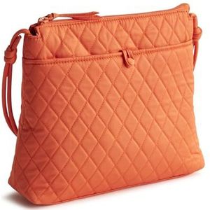 Vera Bradley Premium Cotton Original Hipster Crossbody, Koi Orange