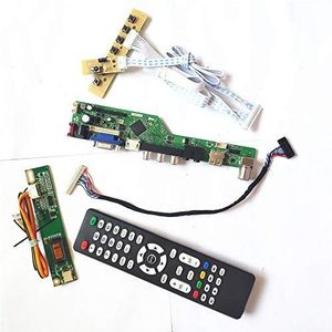 Voor LTN154P3-L01/L02/L05 T.V53 controller board Lcd scherm Afstandsbediening+Omvormer+toetsenbord 1CCFL 30Pin LVDS VGA HDMI AV USB RF DIY kit (LTN154P3-L05)
