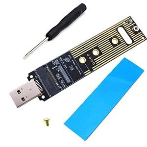 Wadakada NVME USB Adapter M.2 NVME SSD Naar USB 3.1 Adapter 10Gbps USB3.1 Gen 2 voor M2 NVMe 2230 2242 2260 2280 SSD