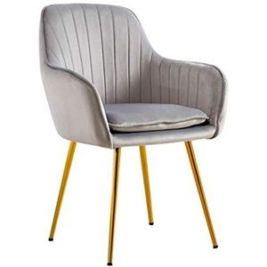 Maaltijd Stoelen Moderne eetkamerstoel met armleuning, comfortabele rugleuning en gestoffeerde, gevoerde zitting, fauteuil, kruk, draagbaar for kinderen en volwassenen for de keuken - fluwelen stof, g