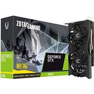 ZOTAC Gaming GeForce GTX 1660 6GB GDDR5 192-bits grafische kaart, Super Compact, ZT-T16600K-10M