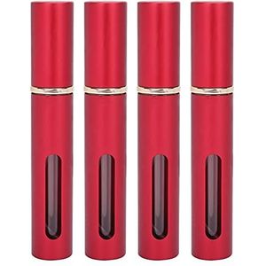 4 stuks 10 ml parfumfles - druk parfumfles draagbaar glas lege navulbare pers parfumfles set lege verstuiver fles parfum navulbare fles vloeistofreservoir (02)