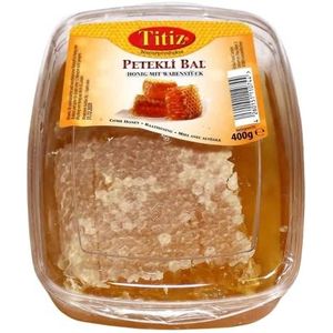 Titiz Natuurlijke honingraathoning honingraat honing uit Turkije - Petekli Bal 4 x 400g