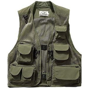 Outdoor vest Zomer visvest Super licht ademend mesh vest voor fotografie en wandelen Mutil tas dames heren