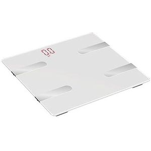 Smart Balance Elektronische Vloerweegschaal Weegschaal For De Badkamer Huishoudelijke Lichaamsvetweegschaal Bluetooth Menselijk BMI Vetpercentage Gemakkelijk Te Gebruiken(White)