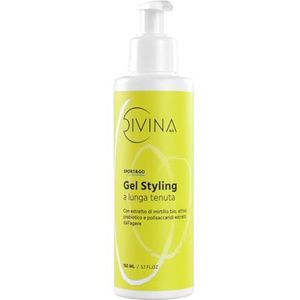 High-hold Styling Gel for wavy, curly and afro hair Sport&Go by Divina BLK with organic blueberry extract, probiotic active ingredient and agave extract polysaccharides (150ml)