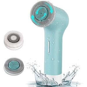 MYCARBON Gezichtsreinigingsborstel, IPX7, waterdicht, elektrisch, schoonheidsreinigingsapparaat, gezichtsborstel, batterij 2500 mAh, voor alle huidtypes, diepe reiniging/peeling/massage
