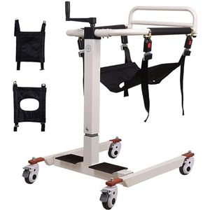 Patiënt Lift Transport Rolstoel voor Thuis, Badkamer Rolstoel Lift Transfer Stoel W/Zacht Kussen, Medische Nachtkastje Commode Douchestoel Toiletten Seat voor Ouderen Gehandicapte Senioren