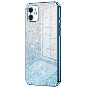 Telefoonbescherming Compatible with iPhone XR Case,Clear Glitter Electroplating Hybrid Protective Phone Cover,Slim Transparent Anti-Scratch Shock Absorption TPU Bumper Case for XR telefoon accessoire