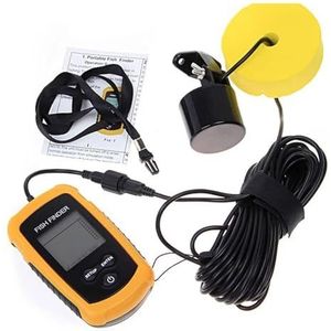 100M Sonar Fish Finders 45 Graden Dekking Echolood Alarm Transducer Onderwater Visdetector for Meer Zee Vissen(TL88 Fish Finders)
