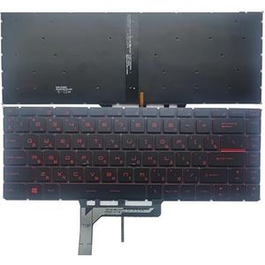 Voor MSI GF63 8RC 8RD MS-16R1 MS-16R4 GF65 voor Thin 9SD 9SE 10SD 10SE MS-16W1 GS65 GS65VR MS-16Q1 Russisch/Spaans laptoptoetsenbord(RED Russian)