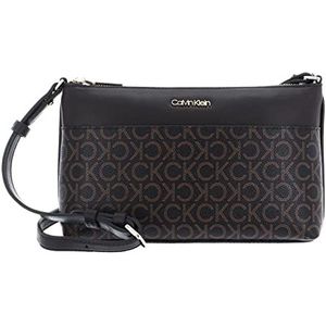 Calvin Klein - Crossbody Bag - Dames, Bruin (Brown Mono), Eén Maat