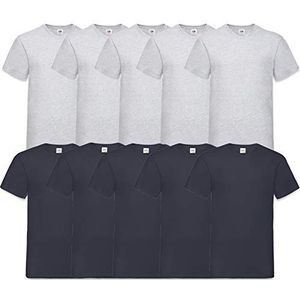Fruit of the Loom Iconic T, T-shirt voor heren, multipack, 3 stuks, maat S - 5XL, kleur: wit, maat: XXXL, wit, 3XL