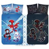 Spidey - Beddengoedset - Glow-In-The-Dark - 100% Katoen - Inclusief Dekbedovertrek en Kussensloop