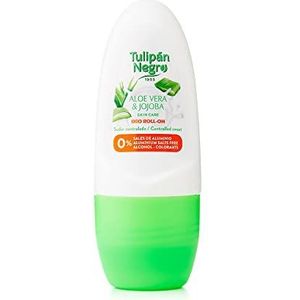 Tulipan Black Deodorant Roll on Aloe Vera, Sudor Controlled, 50 ml x6 units