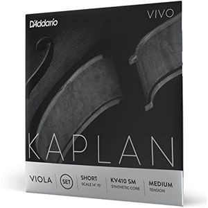 D'Addario Kaplan Vivo Viola String Set, korte schaal, middellange spanning