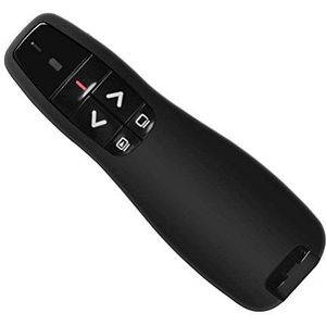 HUACAM DGF-23N Draadloze presenter, 2,4 GHz draadloze presenter via USB-ontvanger, PowerPoint afstandsbediening, presentatie clicker presenter met laserpointer voor PPT/Mac/Windows/Keynote