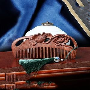 14cm Chinese Stijl Sandelhout Kam Meridiaan Massage Kam Lange Haar Kam