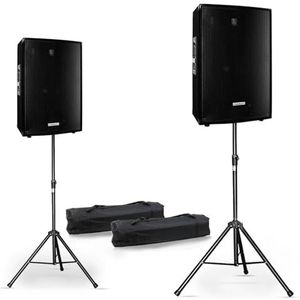 Set Sono 2 luidsprekers 2 x 700 W AMP-1000 voeten + kabel