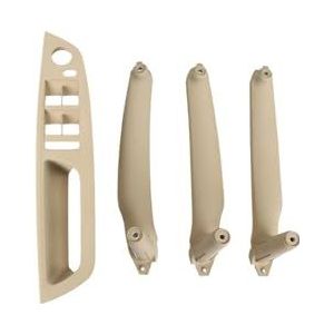 Binnendeurgreep Auto Voor BMW E70 E71 E72 X5 X6 LHD RHD 4 Stuks Interieurdeurgreep Binnenhandgreep Handvatset Armsteun Auto Binnen Deurgrepen(Model B LHD Beige)
