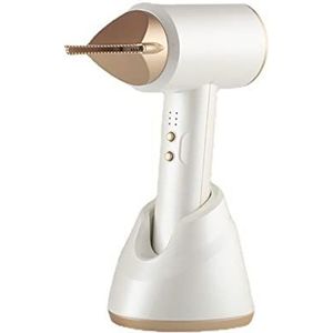 Haardroger, Draagbare draadloze haardrogers met opvangmondstuk, koude/warme wind 2 niveaus, cadeau(White)
